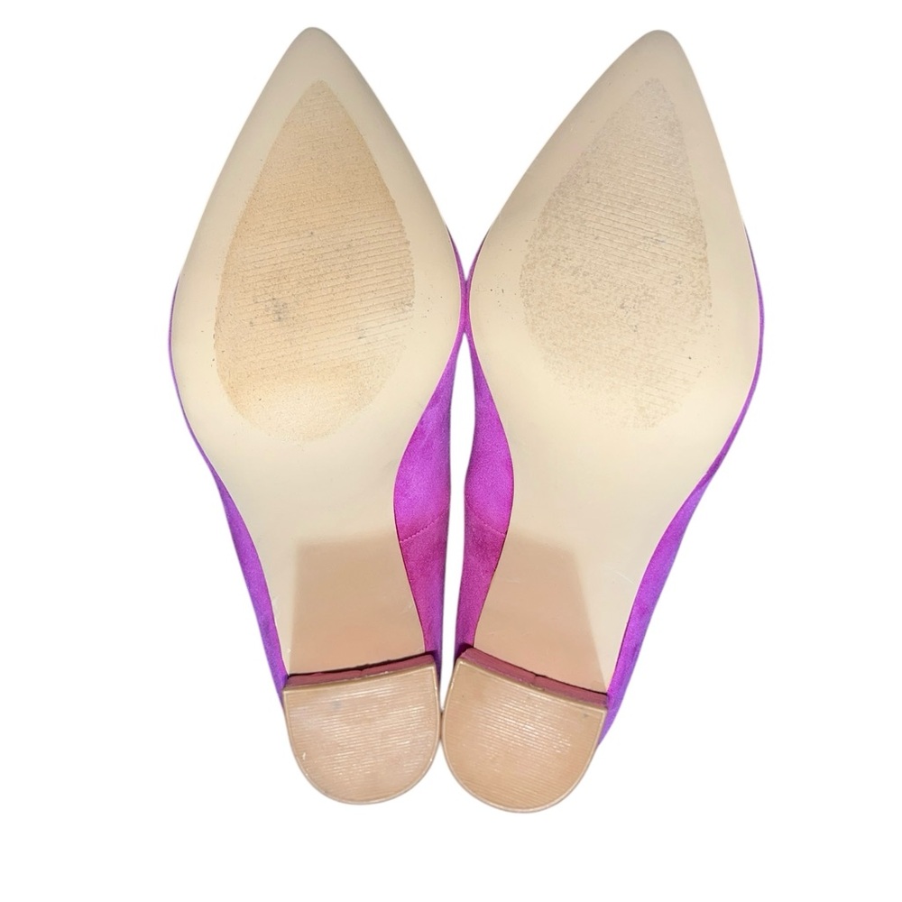Fuchsia Suede Pumps Size 8.5 - Picture 5 of 6
